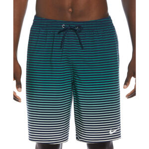 Nike Men Fade Stripe Breaker Ombre 9" Swim Trunks Midnight Navy Size S